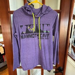 ANVIL "Mammoth Cave" Long Sleeve Hooded Tee Shirt - Men's Size Small
